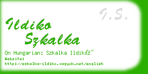 ildiko szkalka business card